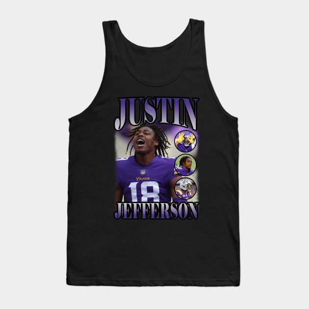 BOOTLEG JUSTIN JEFFERSON Tank Top by hackercyberattackactivity